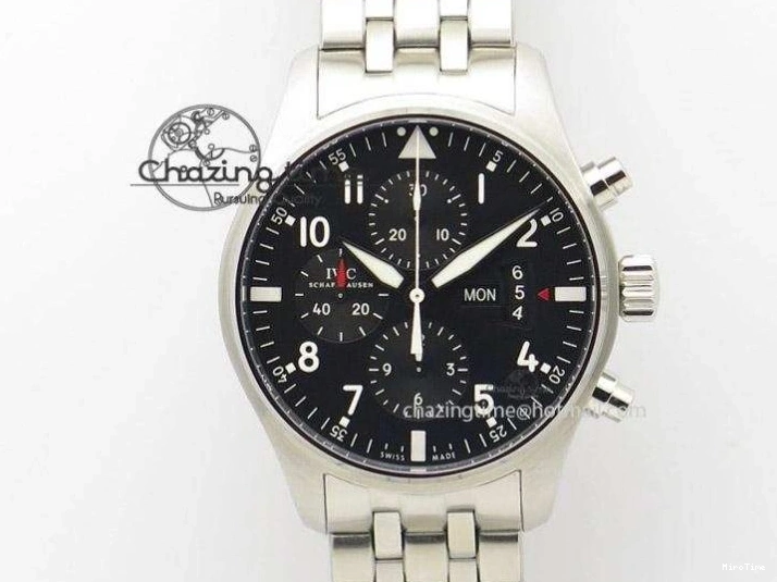 MIROTIME 0209 Da Vinci IW356601 SS TW 1:1 Best Edition Blue Dial On Black Leather Strap A Durable 7239